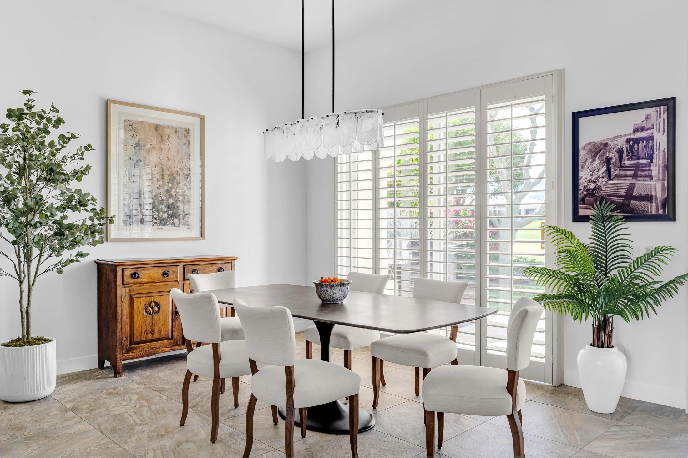 Bright dining room